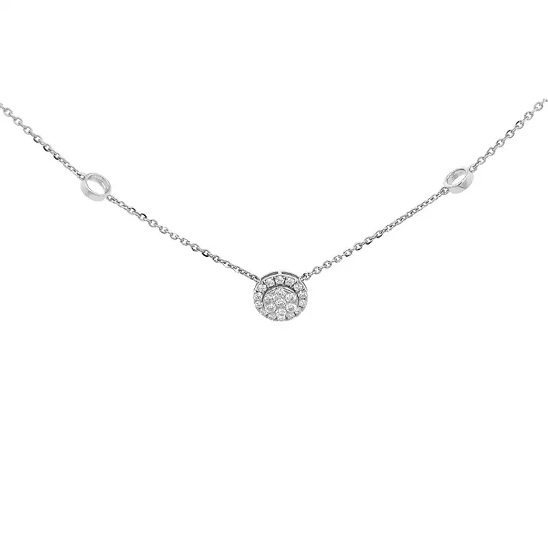 Sheer Elegance, 18k  White Gold Diamond Pendant